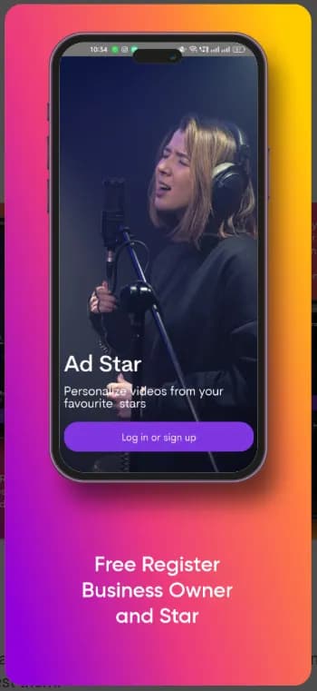 Adstar gained early traction with 10+ downloads through an engaging and celebrity-focused mobile app design.